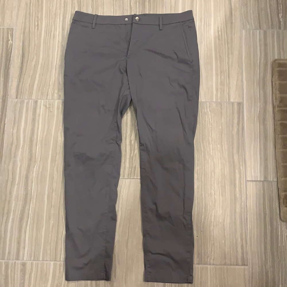 Gray bird dogs pants with underwear liner